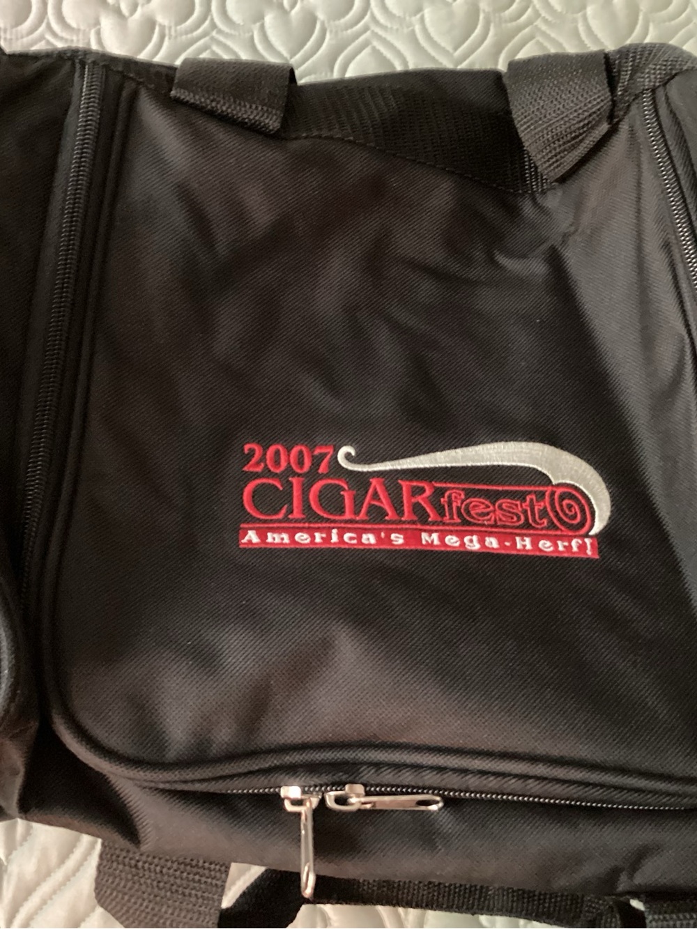 2007 CIGARfest Black Duffel Bag